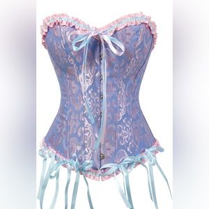 Amazon Floral Lace Up Corset